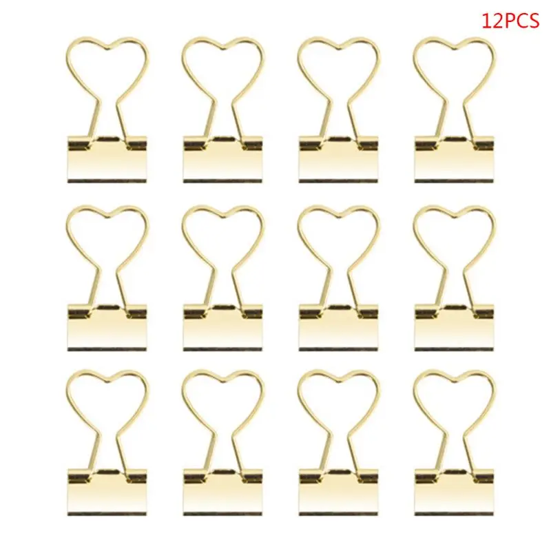 

12pcs Creative Cat Heart Cactus Binder Clip Paper Pile Photo Message Ticket Clips Organizer Korean Office School Supplies