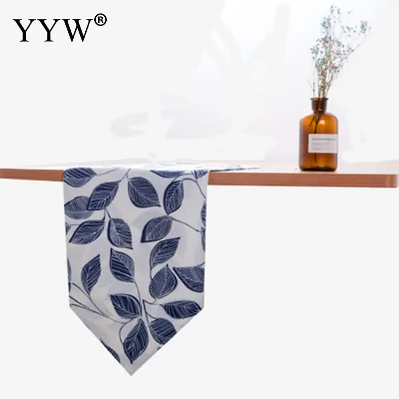 blue Современный Настольная дорожка хлопок брак лоскутное Chirstmas для свадебного банкета, вечеринки события Таблица Украшение домашний текстиль Camino De Меса - Цвет: blue