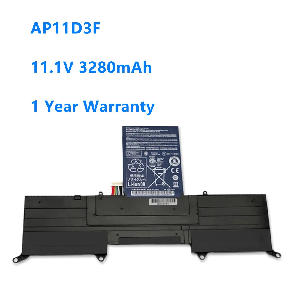 AP11D3F Аккумулятор для Acer Aspire S3 S3-951 MS2346 AP11D3F 3ICP5/65/88 3ICP5/67/90 AP11D4F 11,1 V 3280mAh шлейф матрицы 40 pin для ноутбука acer aspire s3 s3 951 s3 391 v 2 series pn hb2 a004 001