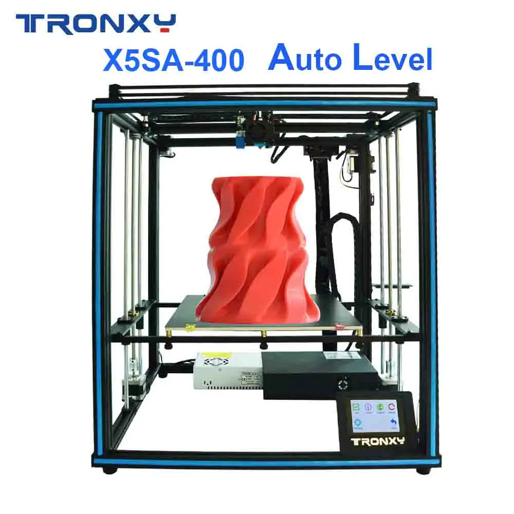 Горячая Распродажа Tronxy X5SA-400 3D принтер DIY наборы автоматическое выравнивание сенсорный экран Тепловая кровать 400*400 мм