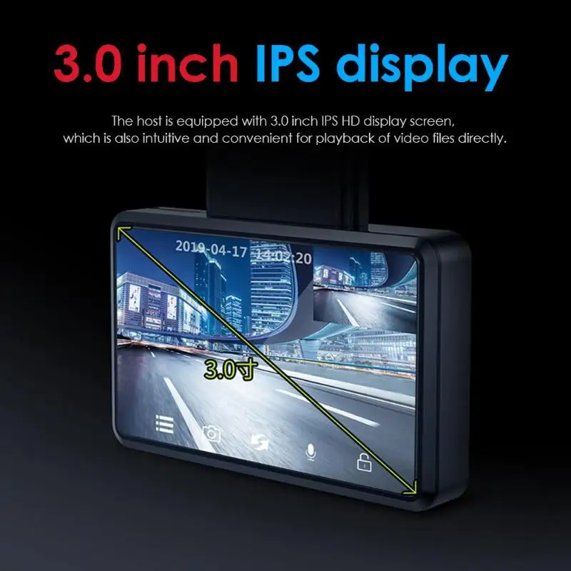 Phisung K10 FHD 1080P Автомобильная dvr камера Dashcam видео рекордер WiFi воспроизведение приложения с камерой заднего вида