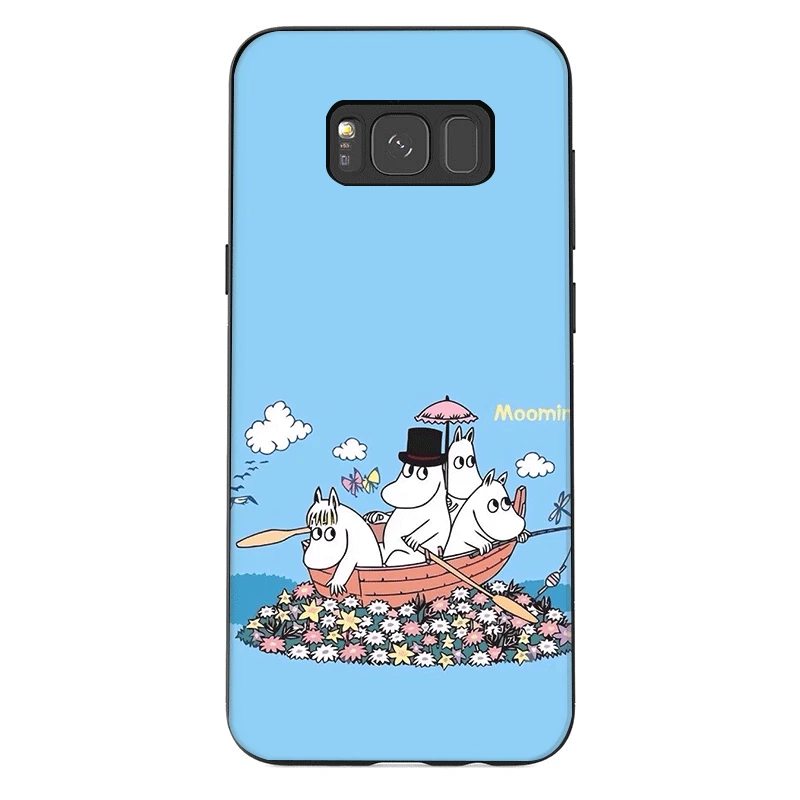 Сотовый Чехол для телефона для samsung A70 A60 A50 A40 A30 A20 A10 A10s A20s A30s A40s A50s A3 A5 A6 A7 A8 A9 крышка мультяшным персонажем Мумий Тролль с мультяшным бегемотом комплект