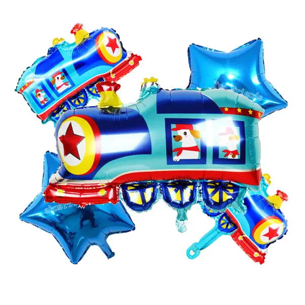 5 шт. поезд и мини-поезд звездами шарами украшения комплект вечерние Воздушные