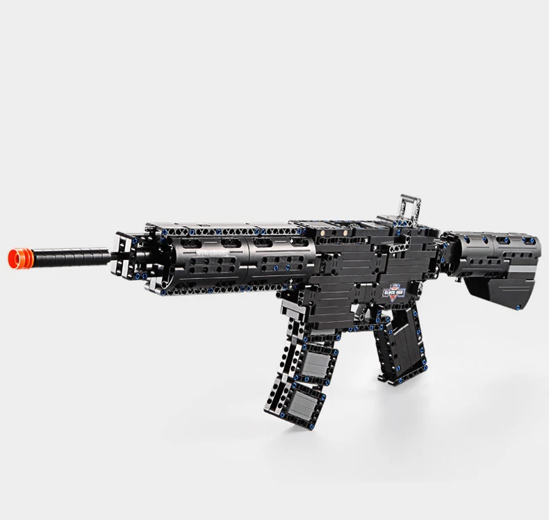 Винтовой револьвер SWAT Power GUN technic Arms модель сборного кирпичного набора оружия