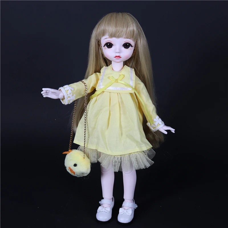 DBS DREAM FAIRY Doll 1/6 BJD mechanical joint Body With makeup wig eyes clothes shoes girl gift SD 28cm toy 7