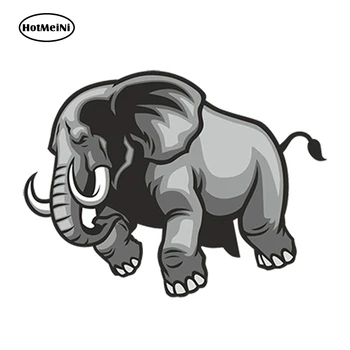 

HotMeiNi 13cm x 8cm Car Styling Car Sticker Elephant Vinyl Sticker Laptop Travel Luggage Decal Waterproof DIY Car Accessories