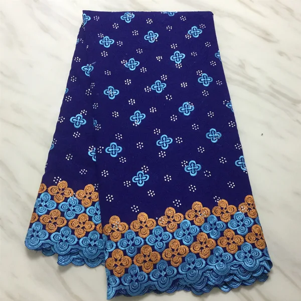 royal blue Новейшая розовая нигерийская Вощеная кружевная ткань высококачественное гипюровое кружево свадебное африканская нигерийская кружевная ткань с бисером для женщин - Цвет: royal blue