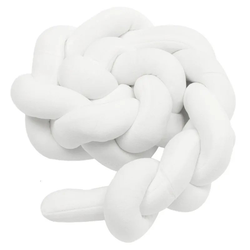 1 M/2 M/3 M Lengte Pasgeboren бампер для детской кроватки чистый Weven Pluche Knoop бампер для детской кроватки защита для детской комнаты