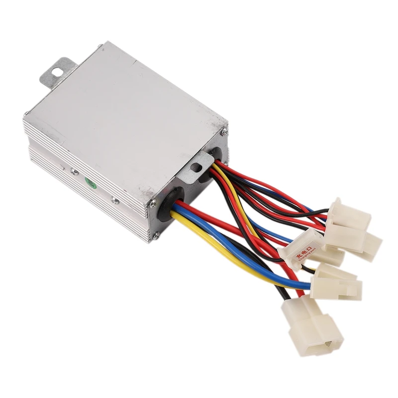 24V 500W DC Электрический велосипед мотор Матовый контроллер коробки с щеточный контроллер длинная линия поворота руля для электрических велосипедов в цвету