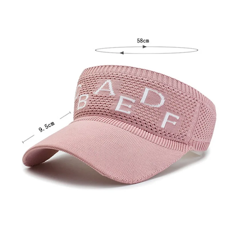 Empty Top Visor Hat Tennis Sports Cap Men Women Sun Hats Adjustable Casual Knitted Golf Outdoor Caps Male Female Cap