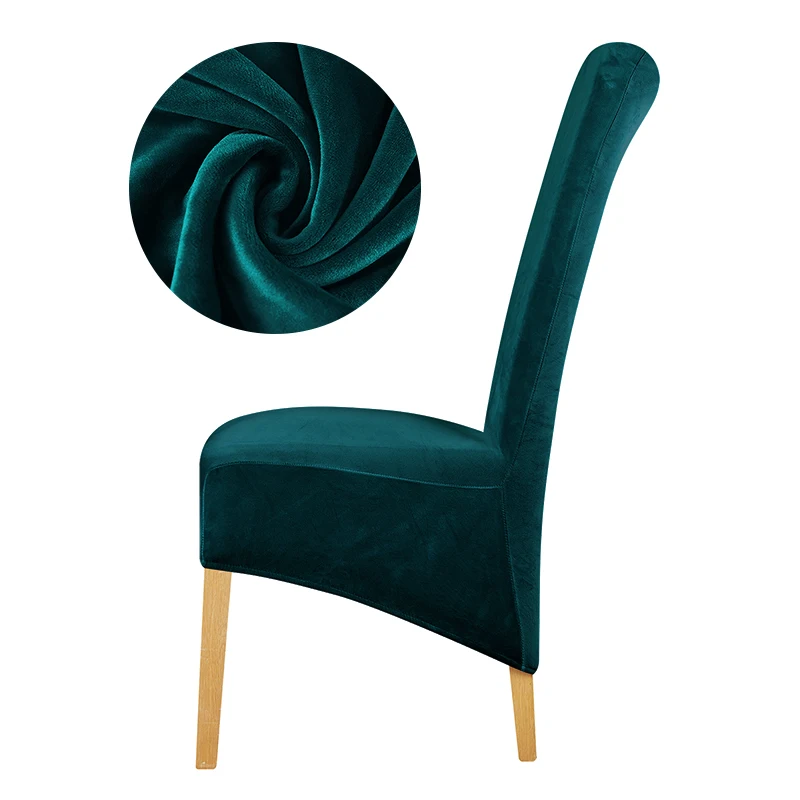 Chair-Cover Stretch Christmas Spandex/polyester Home Soft Solid-Colors Modern Plush Leorate