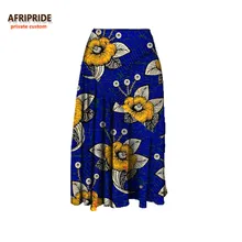 Весенняя Повседневная Женская юбка AFRIPRIDE, Женская юбка длиной до середины икры, хлопок, ручная работа, Африканский принт 722710