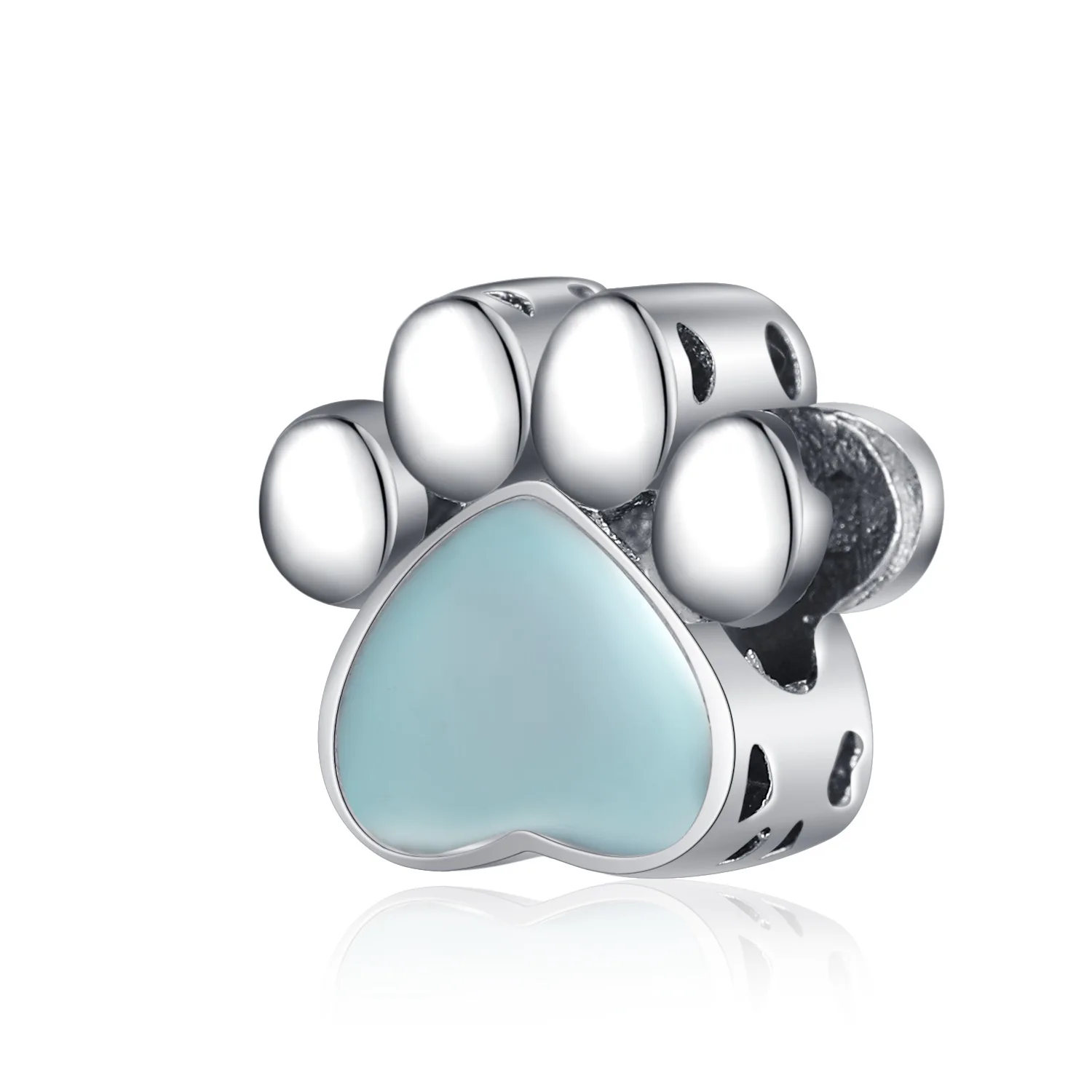 New Fashion Charm Original Dog Head Dog Paw Combination Collection Beads Fit Original Pandora Ladies Bracelet Jewelry Accessorie