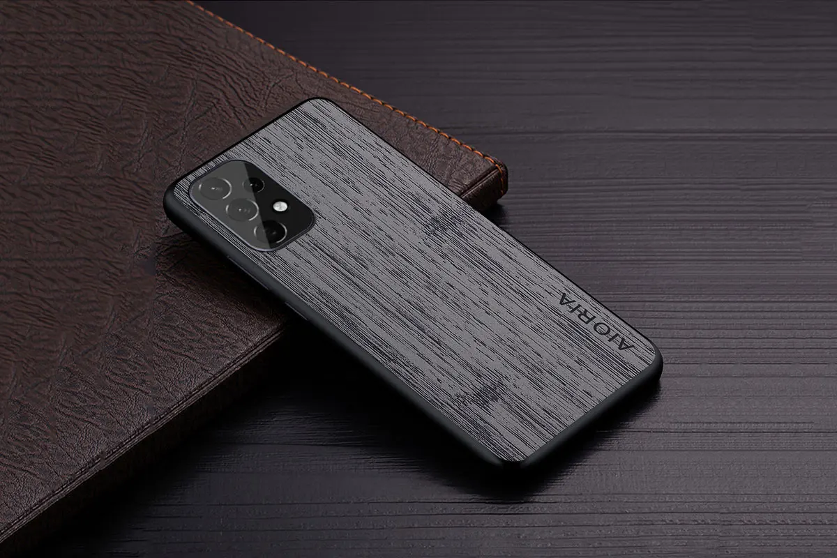 Case for Samsung Galaxy A53 A73 A33 A23 5G funda bamboo wood pattern Leather phone cover Luxury for galaxy a53 case coque capa samsung silicone