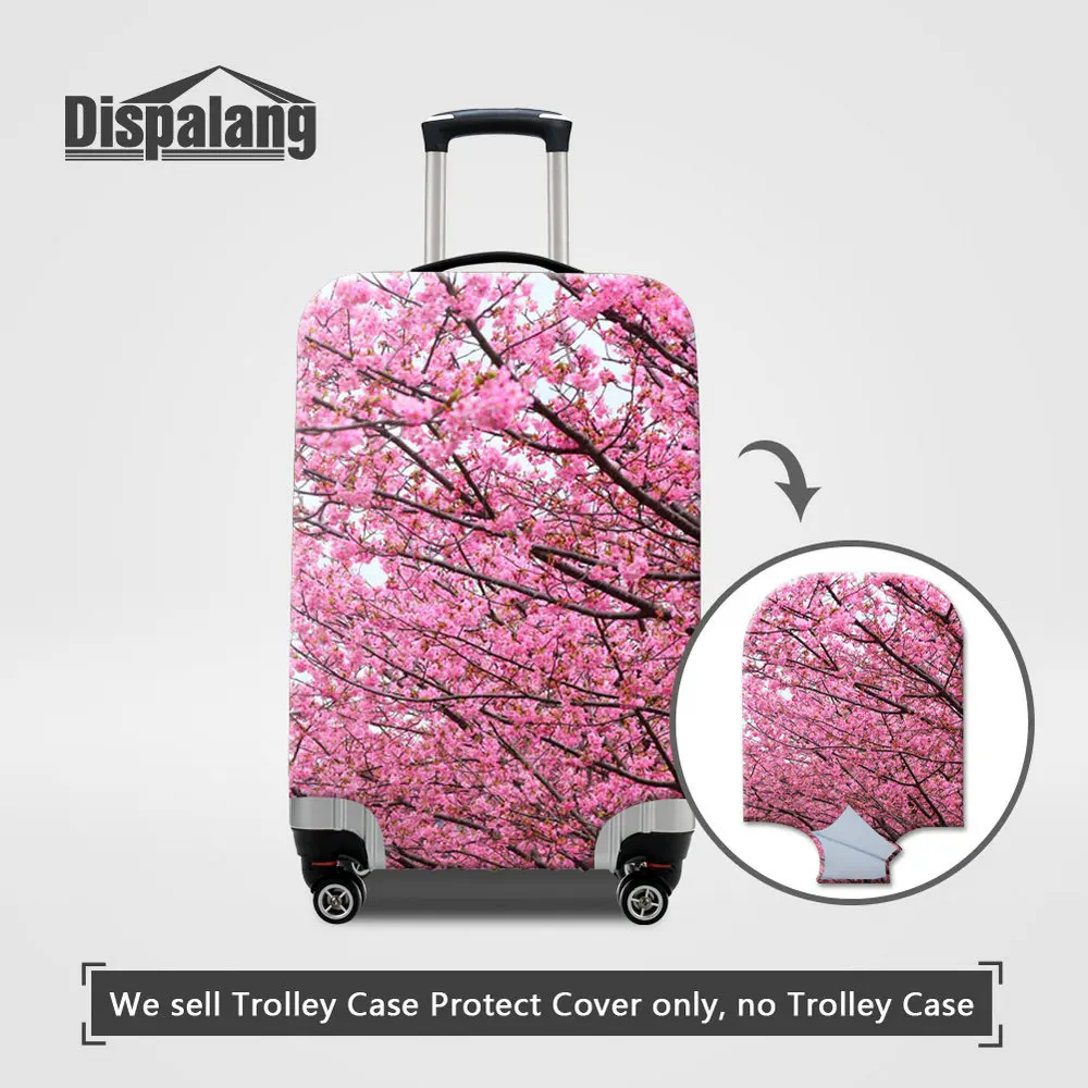 Luggage Cover09 Dispalang женский дорожный багажный Защитный чехол Чехол с принтом розы для костюма чехол на заказ цветочный дизайнерский эластичный Чехол для багажа - Цвет: Luggage Cover09