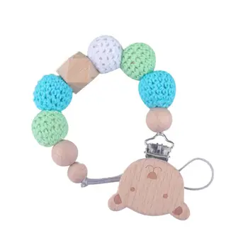 

New Fashion Colorful Silicone Personalized Pacifier Clips Funny Teether Chain For Infant Feeding Toddle Chew Toy Clips BPA Free