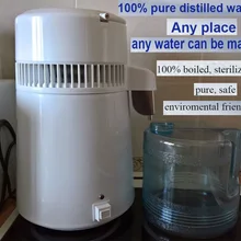 Корпус использование чистой воды дистиллятор 4л дистиллированная вода машина дистилляции очиститель воды из нержавеющей стали фильтр для воды руководство по России