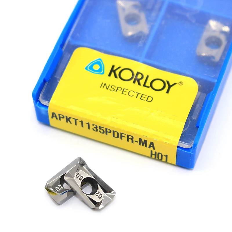 

APKT1135 PDFR MA H01 100% Original Milling Cutter Aluminum Alloy Slotted APKT 1135 CNC Lathe Tool Aluminum Processing Inserts