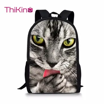 

Cute Cat Schoolbag for Teenagers Girls Students School Backpacks Children Daily Preschool Shoulder Bag Over Night