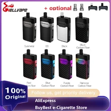 Комплект системы Hellvape Grimm Pod с аккумулятором 1200 мАч и картриджем 3 мл MTL/DTL Vaping Mod Pod Kit E-cig Kit Vs VINCI X/Drag Nano