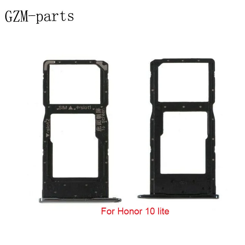 GZM-parts, 1 шт, лоток для sim-карты, двойной слот, держатель, запасная часть для huawei Honor 10/10 Lite/Honor 9 Lite