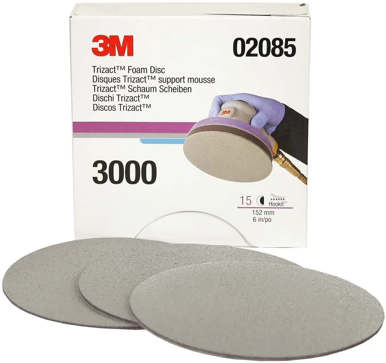 6 Inch 3M Trizact Hookit Foam Abrasive Disc Sanding Sponge Sandpaper 3000 Grit 5000 | Инструменты