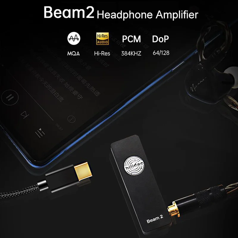 Hilidac Audirect Beam 2 Full MQA ESS9281C Pro True Balanced Portable Headphone Amplifier AMP USB DAC 2 5 3 5mm PCM 32Bit 384kHz