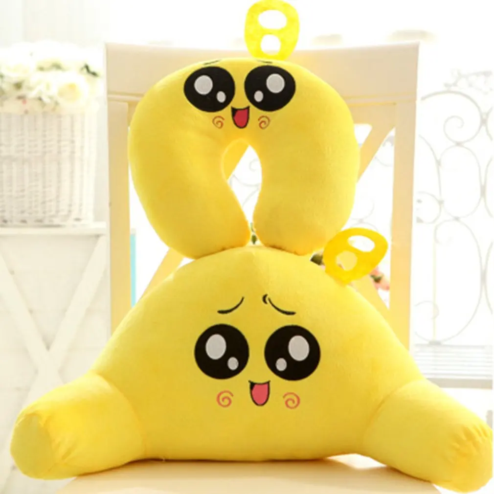 

Creative Cartoon U-shaped Headrest Pillow Neck Support Soft Cotton Pillow Cushion Pillow for Car Airplane Travel