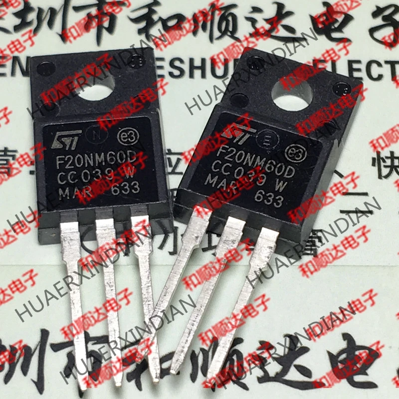 10 шт./лот и STF20NM60D F20NM60D TO-220F 600V 20A