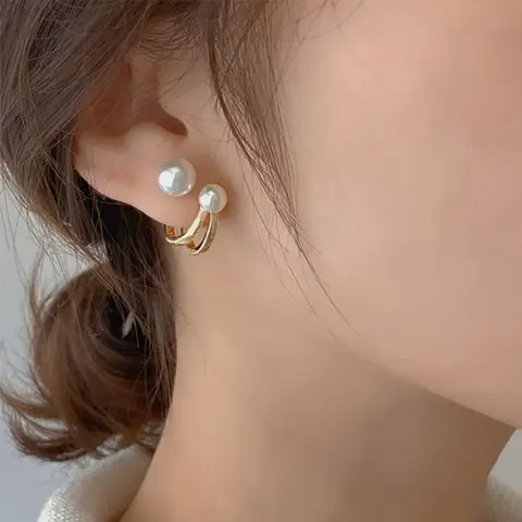 New Simple Single Zirconia Earrings For Women Girls Korean Style Delicate Chic Jewelry Earings Wholesale