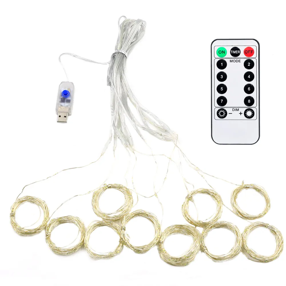 thumbnail image 5 of Guirnalda de luces LED de 3 m con control remoto por USB, decoración navideña de Año Nuevo para el hogar, dormitorio y ventana, 5 of 5