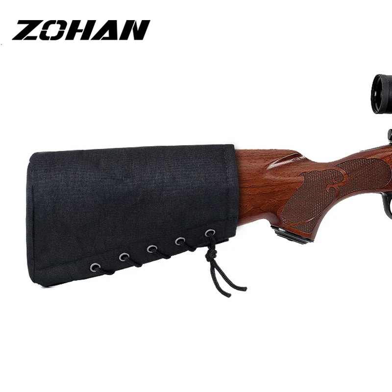 

Zohan Tactical Buttstock Rifle Shot Gun Cheek Rest Adjustale Non-slip Cheek Rest Sponge Protector Outdoor Accessory Bag