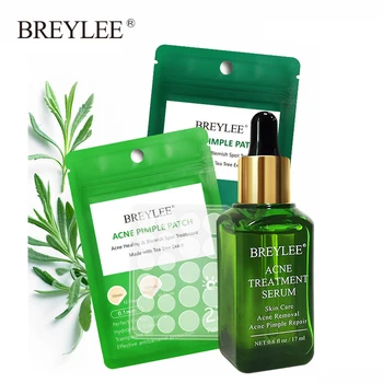 

BREYLEE Acne Treatment Serum Plant Extract Face Essence Removal Facial Acne Pimple Patch Stickers Repair Acne Serum Skin Care