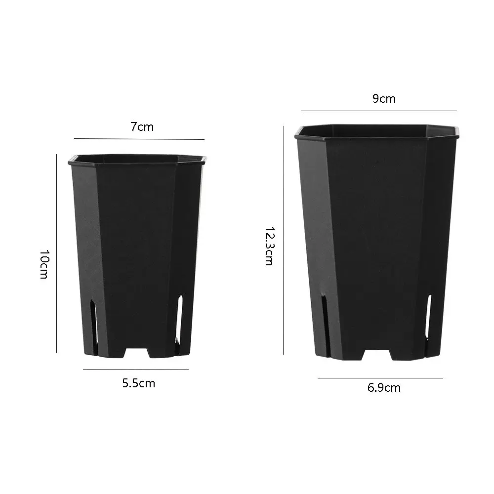 Flower Pot Plant Pot Plastics Side Hole Flower Pot Octagonal Square Succulent Resin Vientiane Transparent