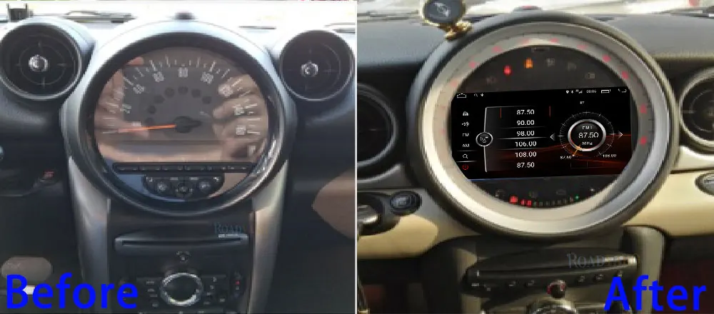 7 ''Автомагнитола Android 9,0 2G 32G авто DVD gps навигация четырехъядерный для Mini Cooper 2011- Автомагнитола с Bluetooth wifi