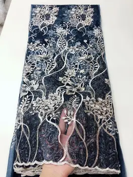 

2020 New women lace fabrics, navy color decals Nigerian lace, royal wedding tulle lace YYZ268319