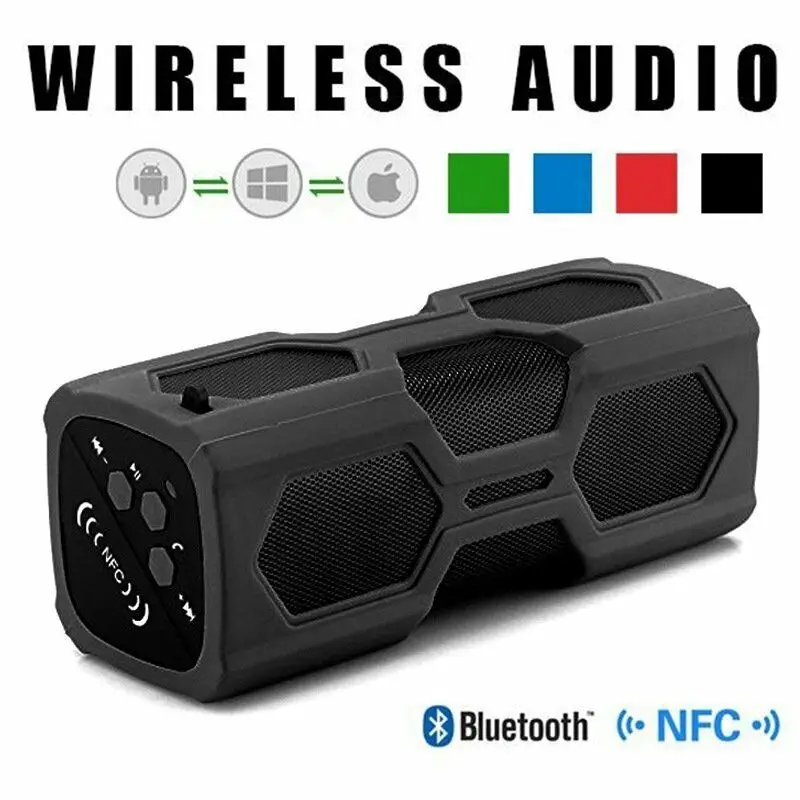 Портативный Bluetooth 4,2 беспроводной динамик водонепроницаемый USB power Bank Bass NFC AUX