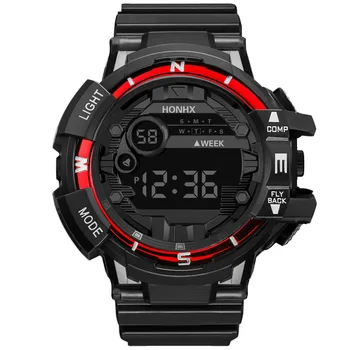 

Men's Digital Watch LED Display Date Alarm Military Clock Luminous Waterproof Outdoor Sports Multi-Function Electronic Watches