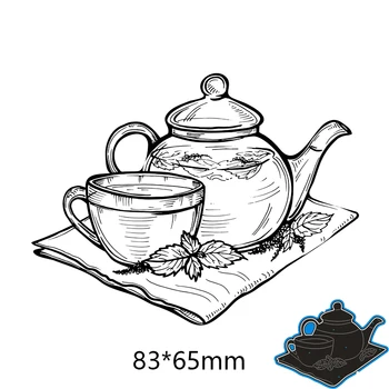 

72*93mm Tea Cup Metal Cutting Dies for card DIY Scrapbooking stencil Paper Craft Album template Dies