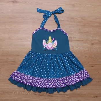 

Conice NiNi Baby Gir Unicorn Dress T-shirt Refined Garment Printing Shirt Girl Dresss Child Lovely Jacket LYQ-912-1047-HY