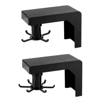 

Rotatable Retractable Hooks Free Punching No Trace Stickers Kitchen Storage Rack