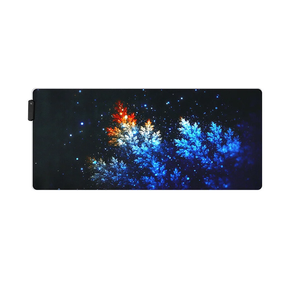 Rubber Table Luminous LED Lighting Non Slip USB Cable Decorative Colorful Home Office Gaming RGB Mouse Pad Laptop For PC