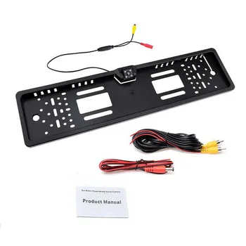 

Universal Car Rear View Camera in EU European License Waterproof Shockproof Plate Frame Night Vision Car Reverse Backup Parking