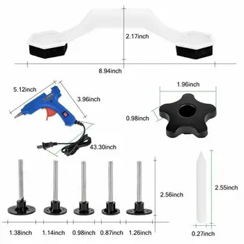

1 Set Professional Car Body Dent Repair Kit Paintless Dent Puller Tool With Hot Melt Glue Gun Stick Car Seat Repair Auto Product