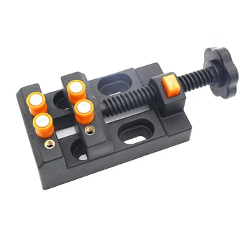 

130*61*35mm Drill Press Clamp On Table Bench Vise Hand Micro Clip Flat DIY Tools