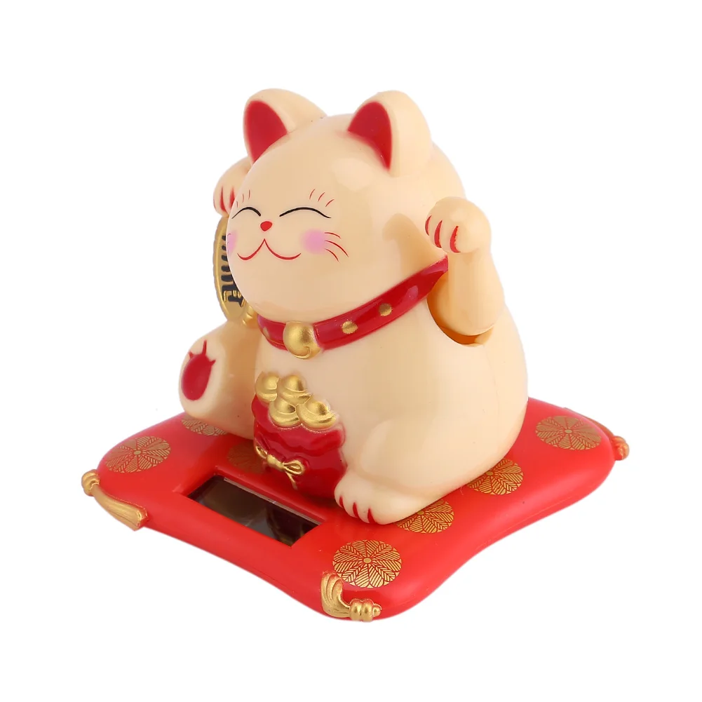 Домашний Автомобиль приветствовать Fortune Cat встряхивания ручной Lucky Cat оформить заказ украшение для прилавка, развевающиеся Декор для дома, с изображением кота аксессуары современный