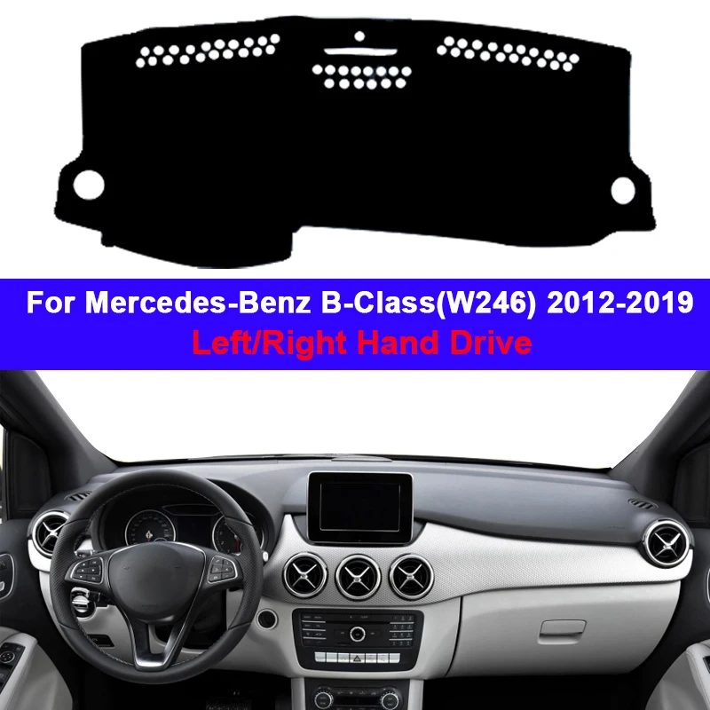 Car Dashboard Cover Carpet For Mercedes-Benz B-Class (W246) 2012-B-Klasse B160 B180 B200 LHD RHD DashMat
