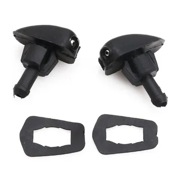 

2Pcs Black Plastic Car Auto Window Windshield Washer Spray Sprayer Nozzle New