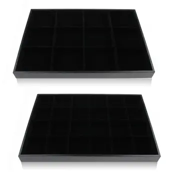 

Jewelry Display Organiser 12/24 Compartments Necklace Earrings Bracelets Case T4MD