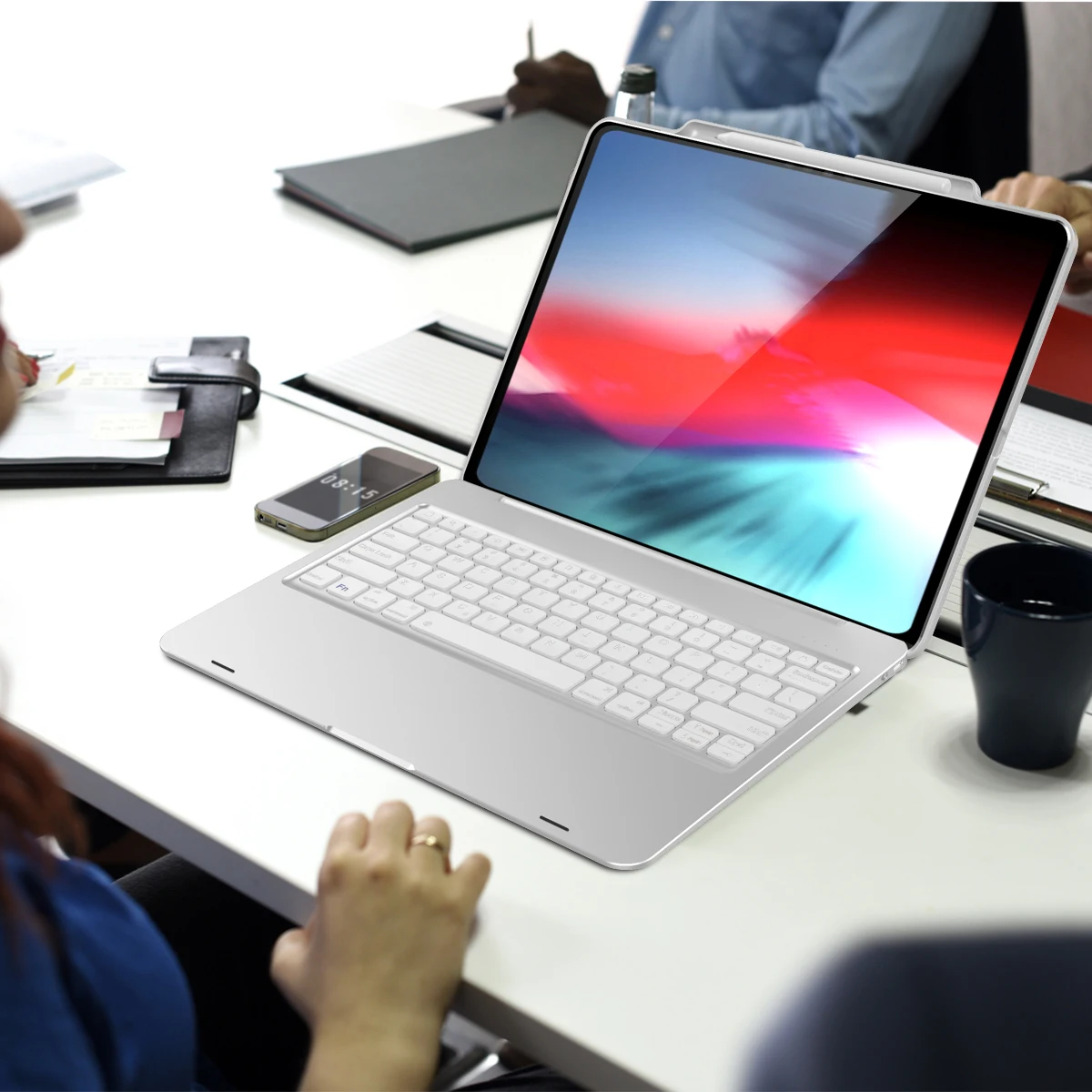 Чехол с клавиатурой США для iPad Pro 12,9, bluetooth-клавиатура, чехол для планшета, набор протекторов с 13 дюймовыми универсальными сумками для планшетов и ноутбуков